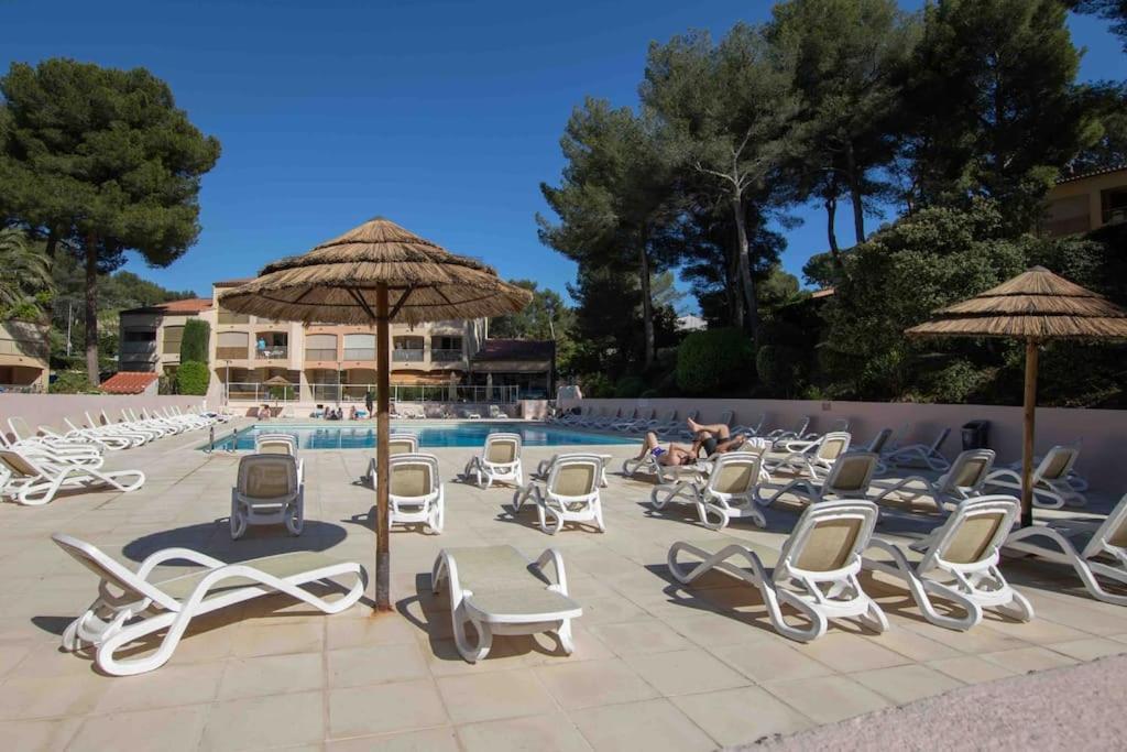 Appartement Piscine Tennis Acces Prive Plage Joia 사나리쉬르메르 외부 사진