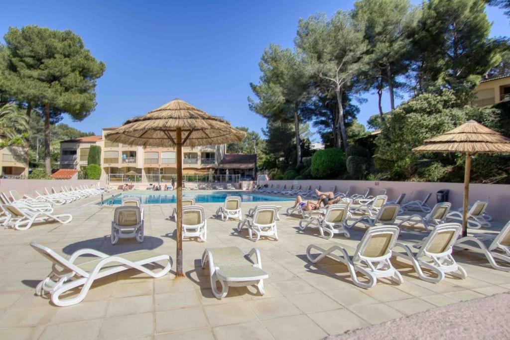 Appartement Piscine Tennis Acces Prive Plage Joia 사나리쉬르메르 외부 사진